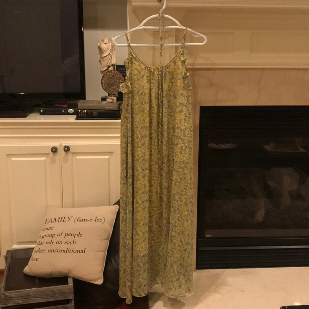 Who What Wear yellow floral maxi dress
